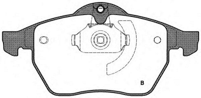 OPEN PARTS bpa039032 -  Комплект тормозных колодок, дисковый тормоз